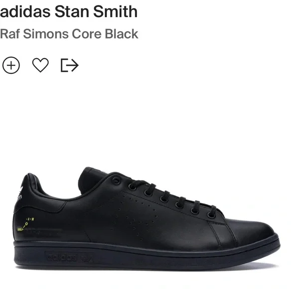 Adidas Stan Smith RAF Simons Core Black - Picture 1 of 7